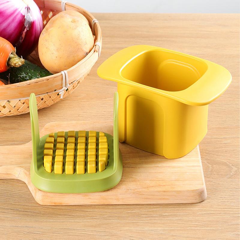 Многофункциональный измельчитель овощей, резак для картофеля фри, бытовой ручной пресс для нарезки лука, огурца, картофеля фри, кухонные инструменты