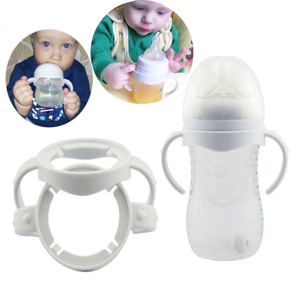 2Pcs Milk Silicone Infant Feeding Accessories Avent Natural Cup Grip Bottle Handle
