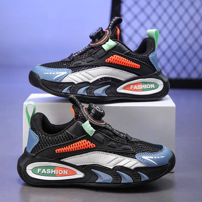 Classmates Boys 2025 Summer Hollow Single Mesh Breathable Middle and Older Boys Sports Shoes Elementary School Soft-soled Running Shoes