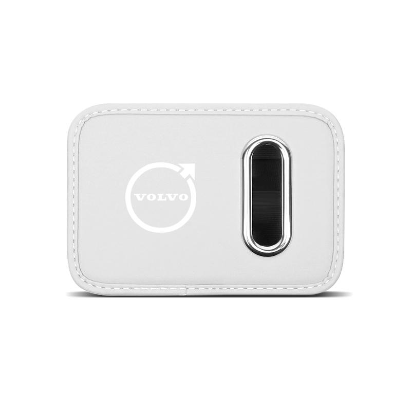 Car Sticker Tissue Box Holder Leather Car Door Side Armrest Napkin Case Backseat Bag For Volvo Rdesign V60 V40 XC60 S60 V50 S90