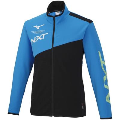Mizuno Куртка разминочная Diva Blue x Size Slim Fit N-XT, мужская, черная, S, 32JC2210, влагоотводящая, быстросохнущая,