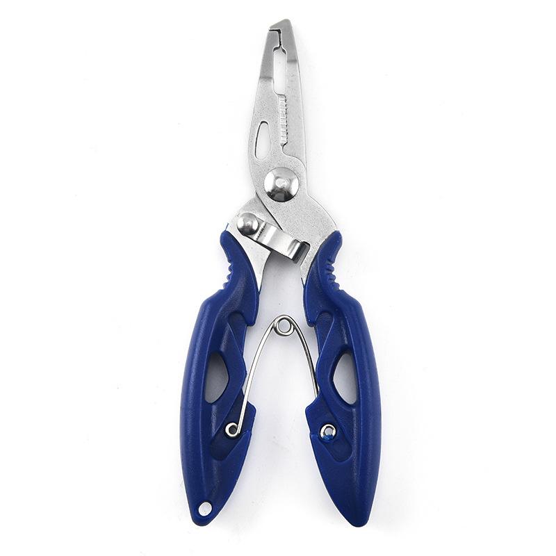 Stainless Steel Blade TPR Handle Mini Fishing Pliers Outdoor Camping Fish Tongs PE Line Scissors Road Clamp for Fishing