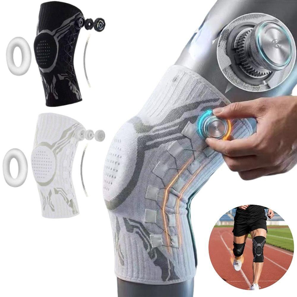 Spring Support Sports Knee Brace With Compression Knob Patella Protector For Sports Running