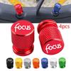 4pcs For Ford Focus Logo MK1 MK2 MK3 MK4 Auto parts Auto Badges Car Wheel Tire Valve Caps Tyre Stem Covers Airdust Waterproof