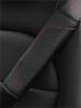 1 Piece of Car Shoulder Guard Leather Color Blocked Sports Car Carbon Fiber Patterned Seat Belt Shoulder Guard