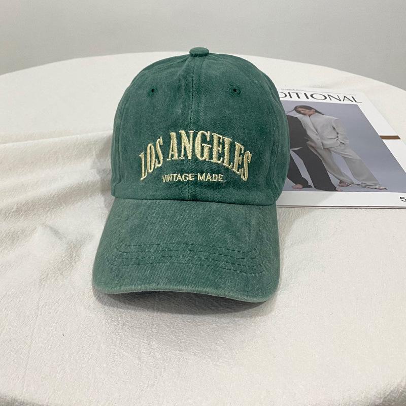 Ретро серая бейсболка женская летняя выстиранная большой окружности головы модная осенне-зимняя, подчеркивающая лицо, маленькая кепка с козырьком