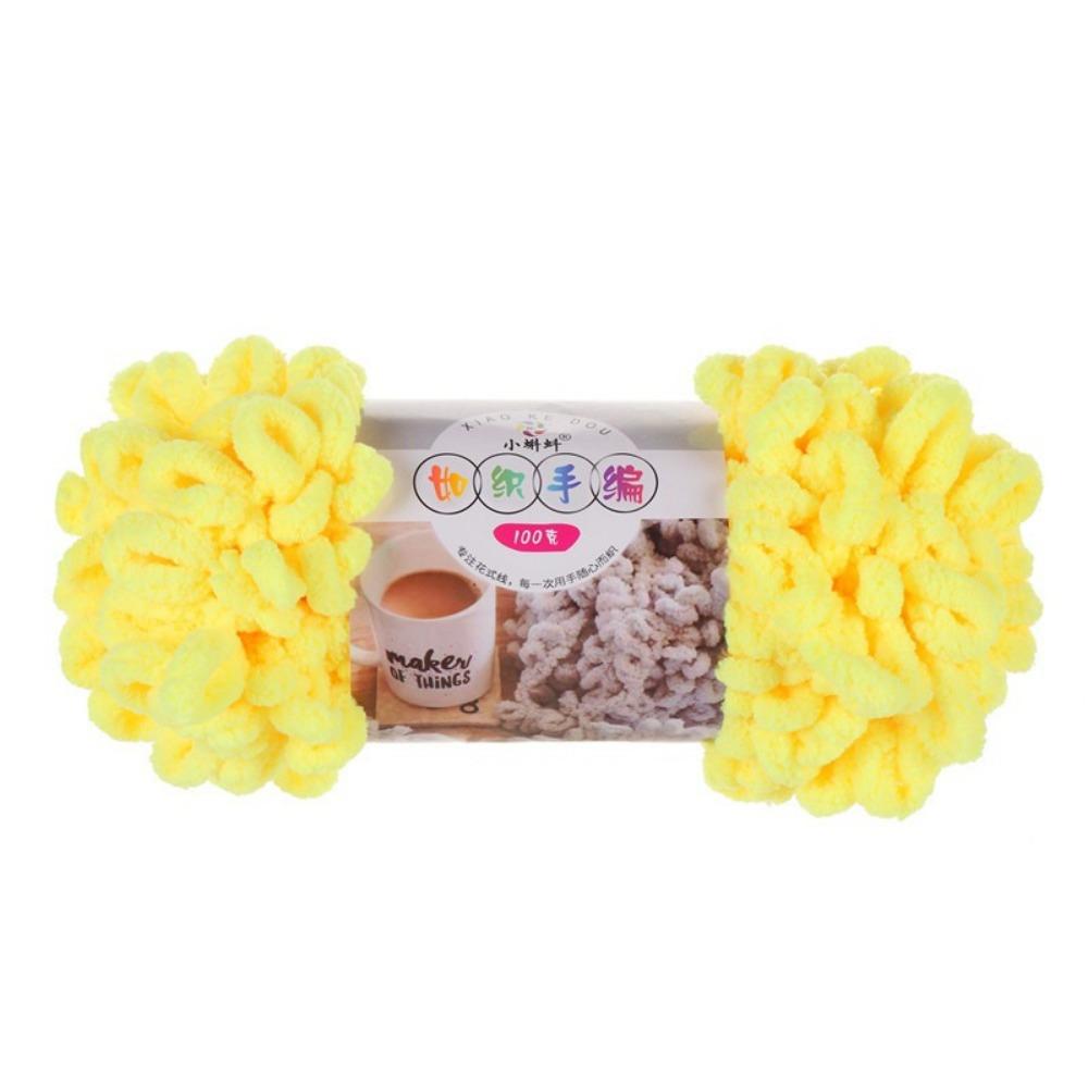 Multi-color Finger Circle Yarn 100g/Roll Hand Knitting Yarn Finger Loop Yarn Crochet Projects