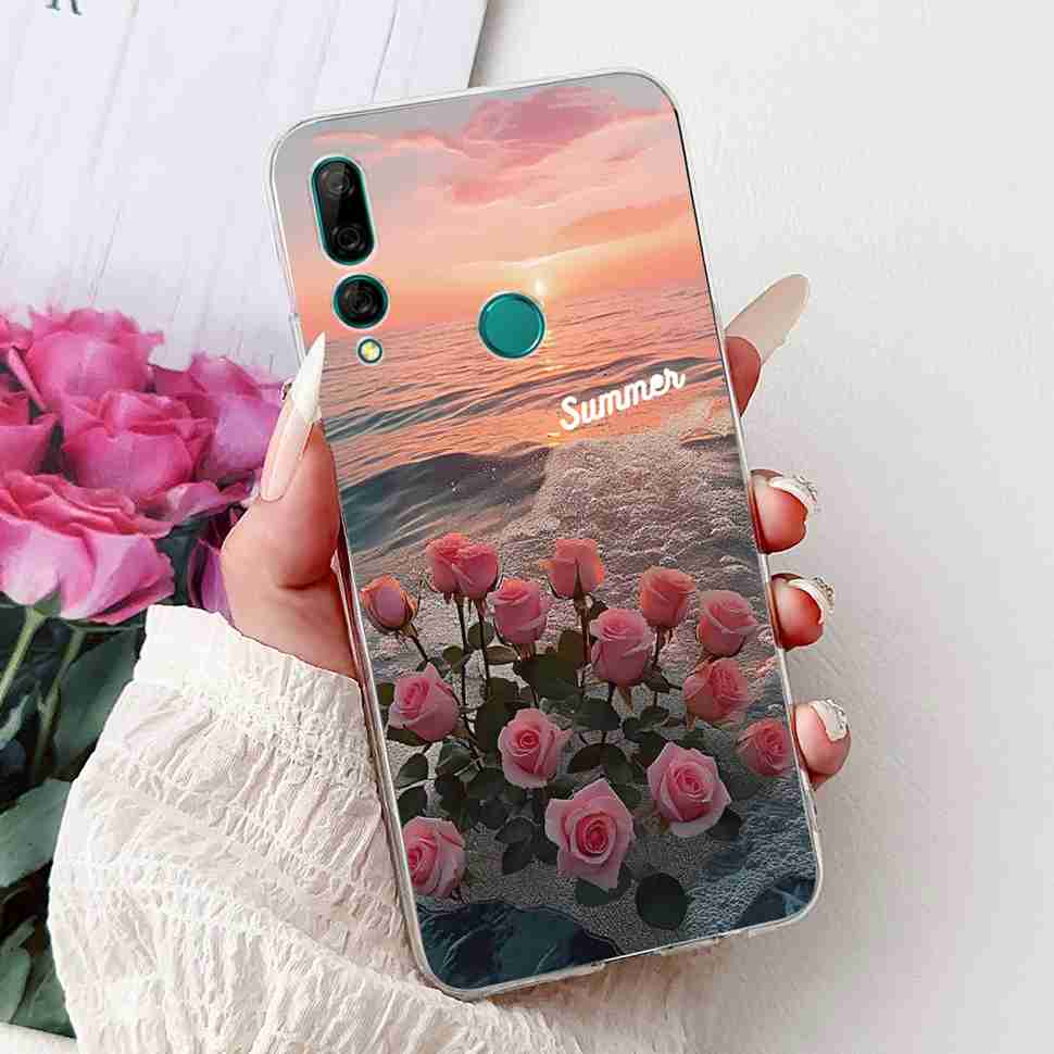 Для Huawei Y9 Prime 2019 6.59" Чехол Милая Девочка с Шариком Цветок Мягкий Силикон ТПУ Чехол Для Huawei Y9Prime 2019 STK-L21 Оболочка Телефона