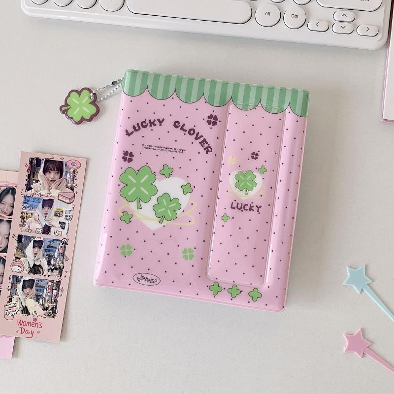 Мультяшный фотоальбом для фотобудки с идолами, 40 страниц для 40 фотополосок 5x15 см, Закладка 20 шт., Держатель для фото 10x15 см (4R)