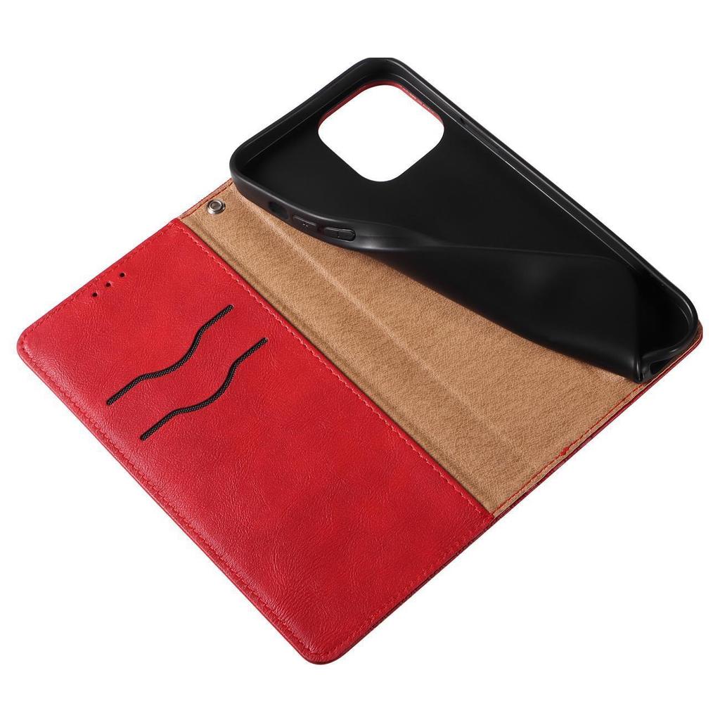 Samsung Galaxy S23+ Magnetic Strap Wallet Case with Stand & Lanyard - Red Cover