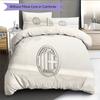 Associazione Calcio Milan2 Pattern Bedding Quilt Set  Home Decoration  Gift (1 * duvet cover + 2 * pillowcase  without core)