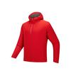 Comfortable Casual Simple Hooded Zipper Letter Print Breathable Jacket Men Jackets Classic-Red 952517608-2