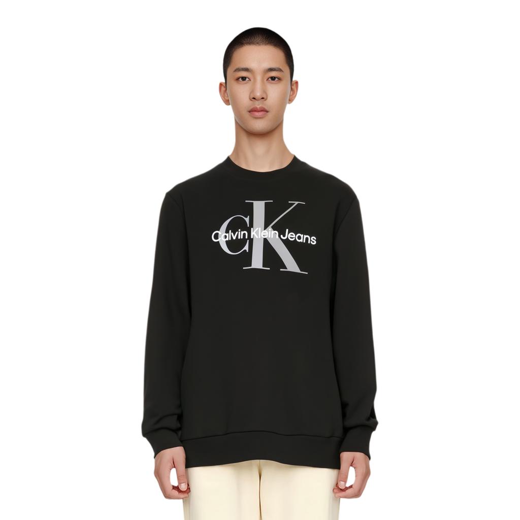 Calvin Klein Толстовка с круглым вырезом и принтом логотипа, мужская, черная 40GC200-001