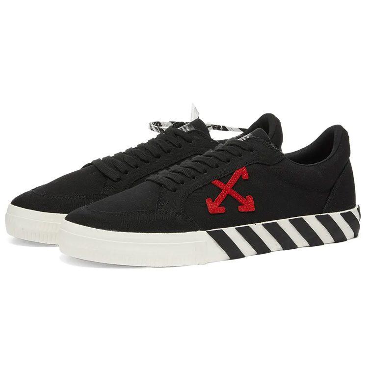 OFF WHITE Vulc Low Черный Красная Стрела FW20 OMIA085E20FAB0011025