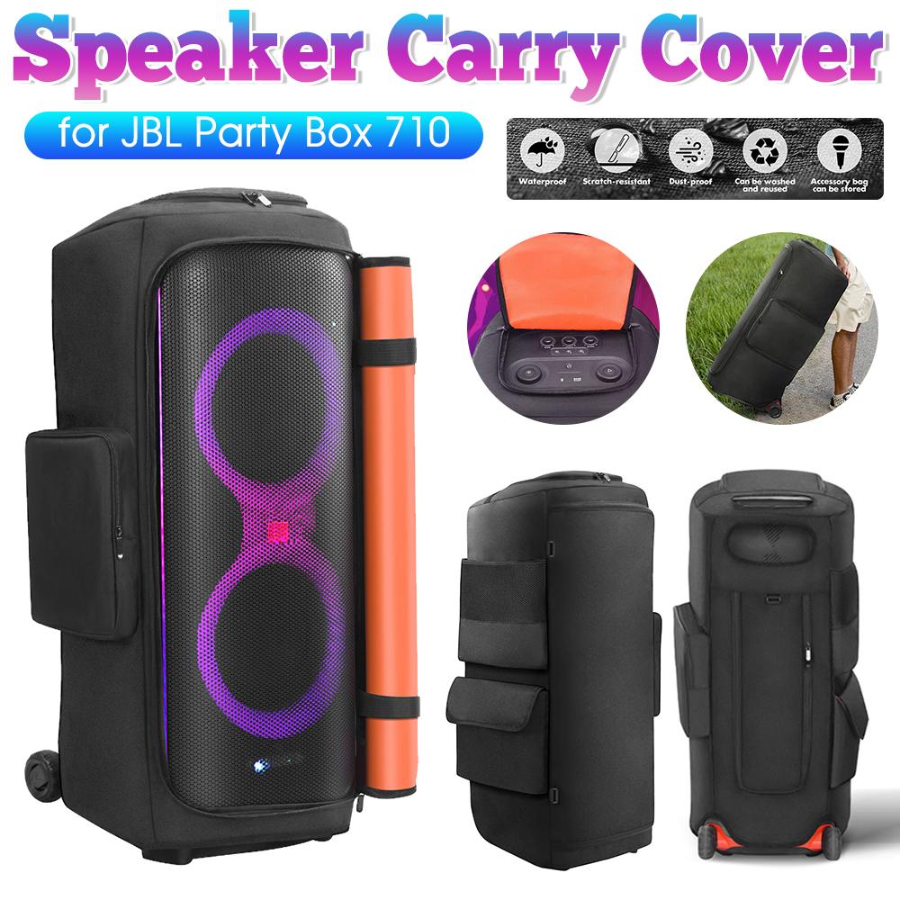 Party Speaker Dust Cover Waterproof Padded Speaker Protective Cover Nylon Double-Sided Speaker Storage Bag for JBL Party Box 710