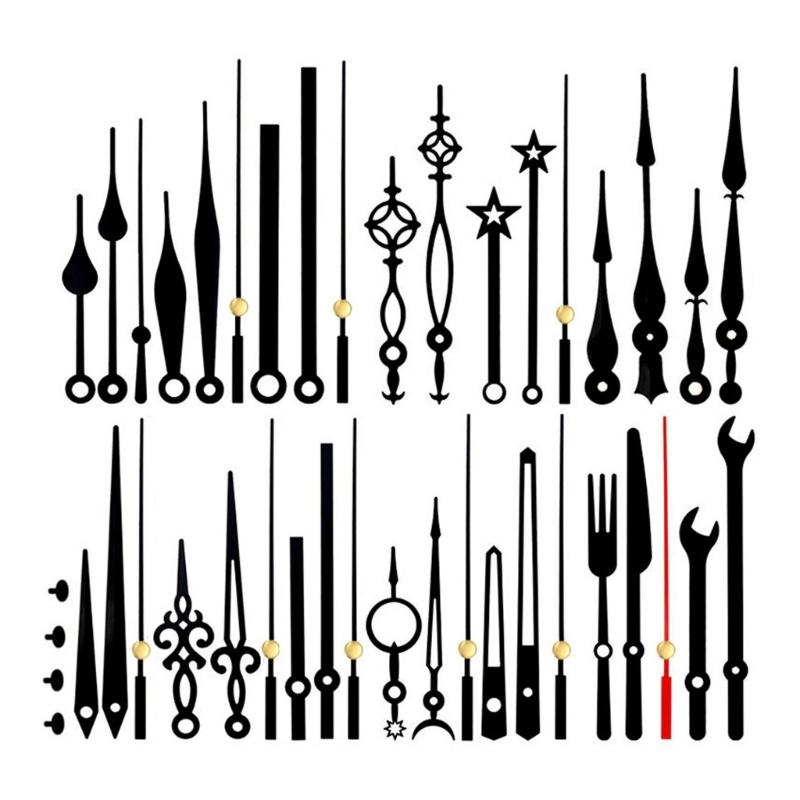 10/12/14/15/18set DIY Clock Hands for DIY Clock Making Multiple Sizes Available Great for Clock Repair DIY Crafts Easy Install