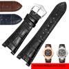 Genuine Leather Watch Band For Patek Philippe 5711 5712G Nautilus Watchs Men And Women Special Notch Watch Strap 25mm*12mm