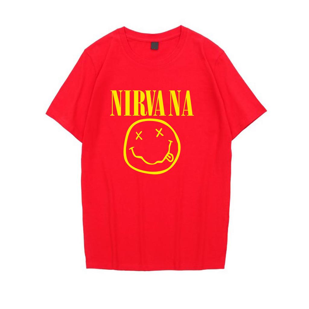 Nirvana Smiley Face Tee 90s Vintage Grunge Band Shirt Hoodie Pullover Unisex Streetwear Sweatshirt Kurt Cobain Fan Gift