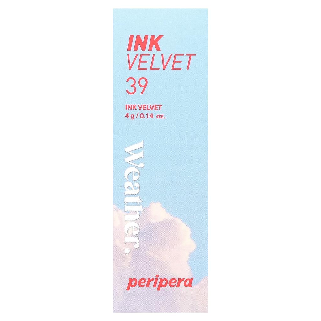 Ink Velvet Lip Tint, Weather, 39 Sunny Orange, 4G(0.14Oz)