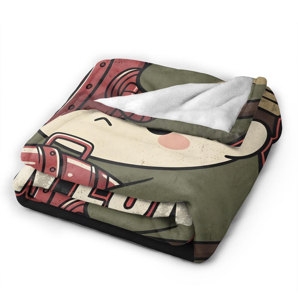Horror Game Iron Lung Blanket Quality Soft Throw Blanket Spring Child Living Room Print Bedspread