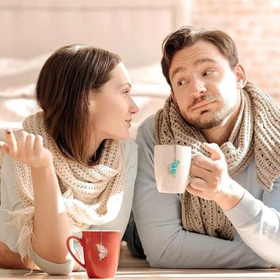 Практичный шарик для заварки чая с мелкой сеткой, многоразовый, устойчивый к коррозии, с антипригарным покрытием, шар для заварки чая со специями и шармом в виде бабочки, сфера для заварки чая