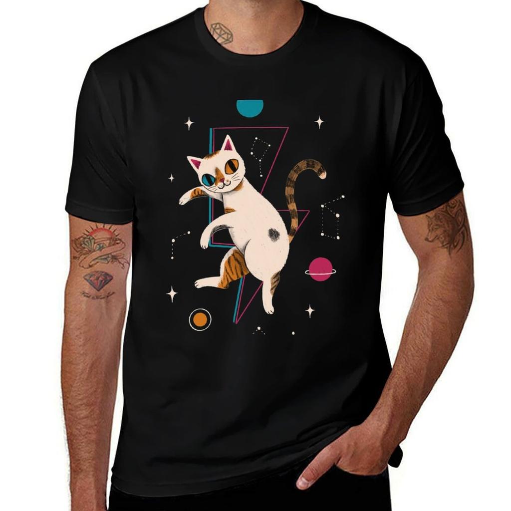 Bowie the cat TShirt Big and Tall Crew Neck Tee