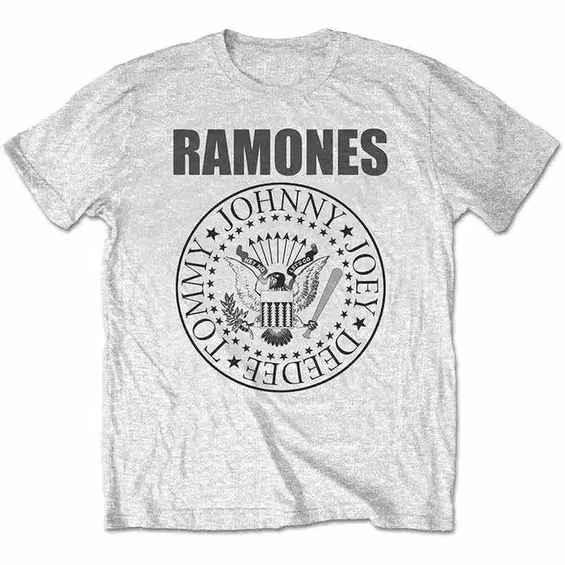 2026 Горячая Распродажа Панк-рок Группа Ramones Графический Принт Футболка Унисекс Женская Летняя Новая Футболка Уличный Стиль Хлопок Мягкий Повседневный Топ Ins