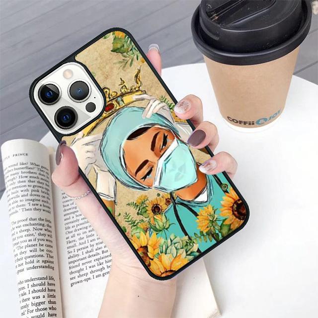 Мультяшный чехол для телефона с изображением врача и медсестры Для iPhone 17 Air 16 15 14 Plus 11 12 13 Pro Max coque