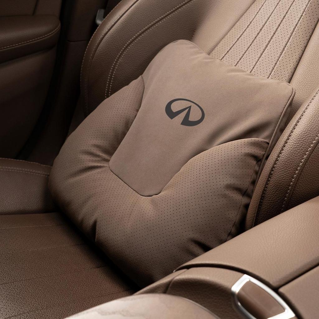 Compatible Infiniti Headrest Neck Pillow, QX60 Lumbar Support, QX50 Backrest, Q50L Seat Cushion, QX55, Q70L.
