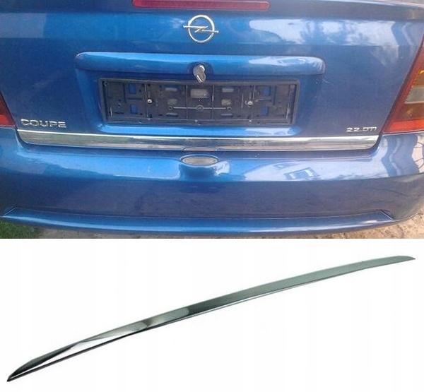 Седан Opel ASTRA MK IV G HB — Хромированная отделка багажника — Акцент на задней двери — Деталь задней части автомобиля премиум-класса — Тюнинг Shine Enhancer