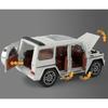 1/24 Benz G63 SUV литая модель автомобиля из литого металла и игрушечная модель внедорожника для моделирования звука и света коллекционная игрушка в подарок