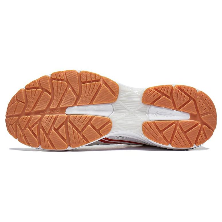 Кроссовки для бега Li Ning Fuyiao с нескользящей подошвой и износостойкостью, женские кроссовки для бега белого и красного цвета ARXT014-5