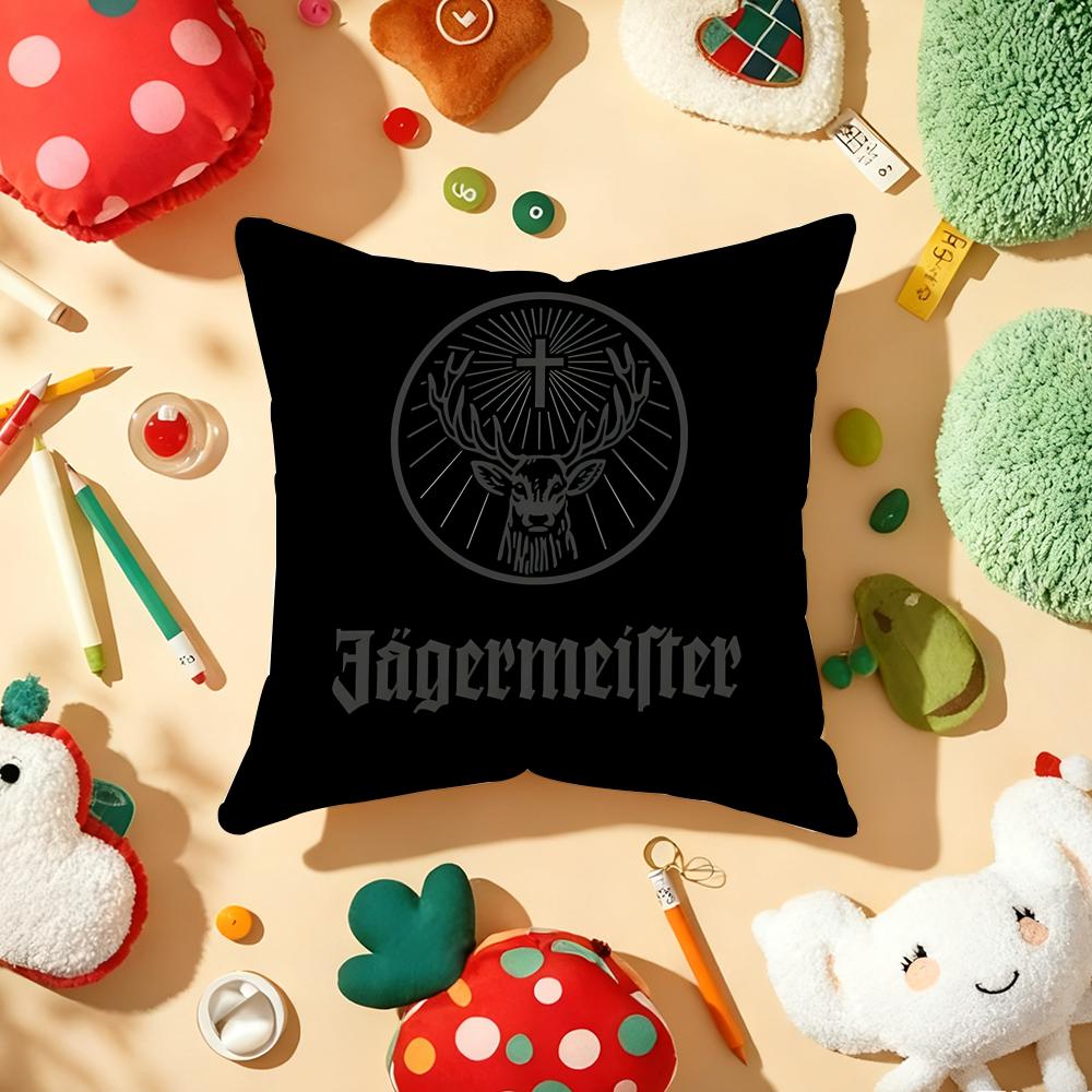 J-Jager-M-Meisters-S Наволочка Плюшевая Ткань Мягкая Двусторонняя Печать Диван Теплая Зимняя Домашний Подарок Чехол для Подушки