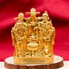 Золотая пятисторонняя статуэтка Бога Богатства Фэн-шуй Будда для прихожей и гостиной.