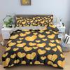 Love Duvet Cover Set Colourful Heart Shaped Comforter Cover King Queen Size With Pillowcase For Boys Girls Polyester Bedding Set