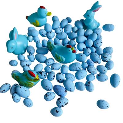 77 шт пасхальные птичьи яйца украшения искусственные птичьи яйца DIY гирлянда украшения аксессуары подарок для