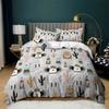 Cute Sheep Duvet Cover Cartoon Animals Bedding Set King Twin For Kids Boys Girls Kawaii Room Decor Microfiber Comforter Cover