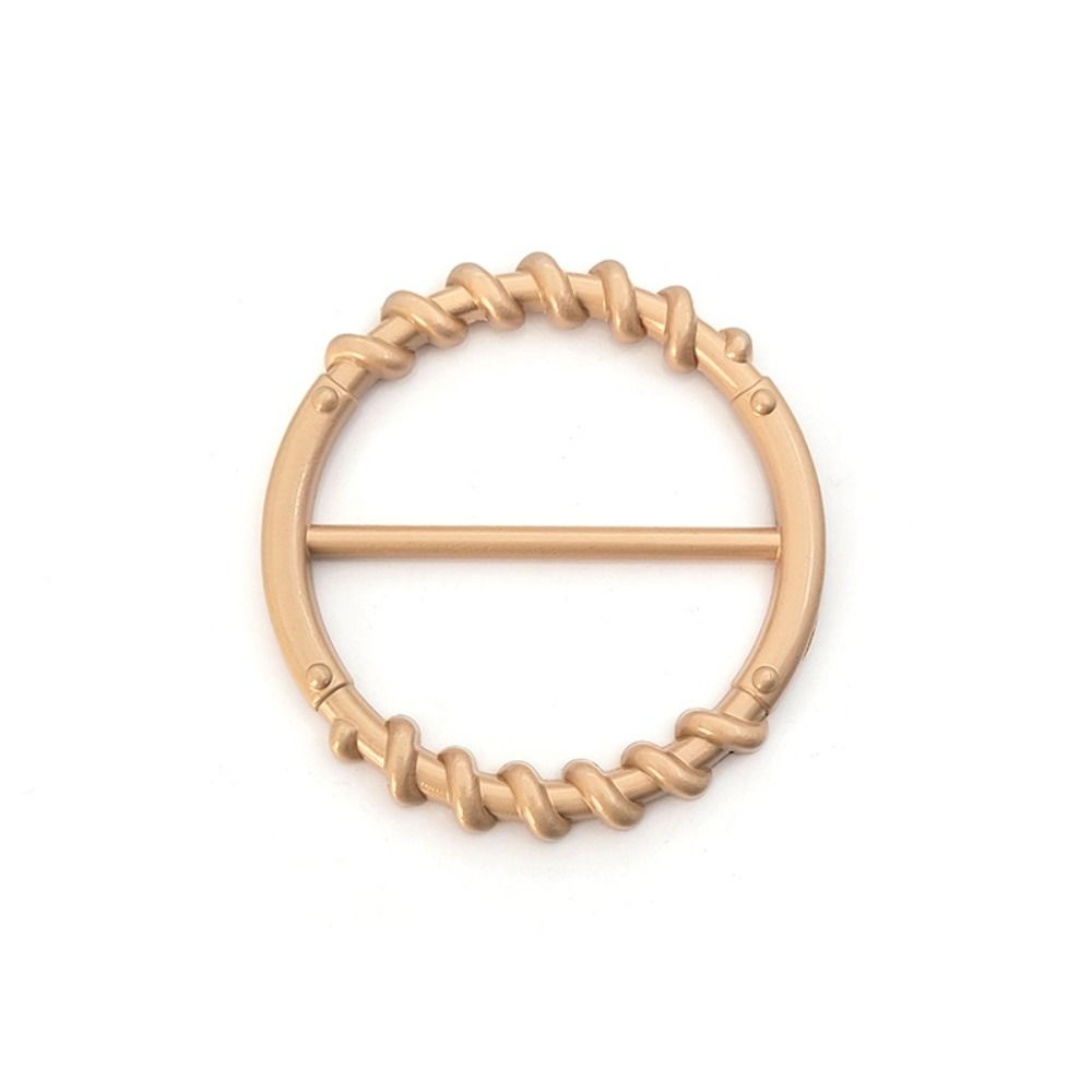 Hijab Scarf Clip Clothing Corner Knotted Buckles Round Metal Scarf Buckle Girls