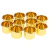 10Pcs Mini Round Candle Cup Gold DIY Candlestick Making Tray Holder Container Accessory Aluminium Home Party Decor Parts