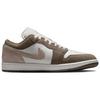 Кроссовки мужские Air Jordan 1 Low Оливково-серые Белые Бледно-слоновая кость 553558-046