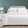 Couette En Microfibre 240X260 - WAVVE - Édredon Chaude - Blanc - Synthétique