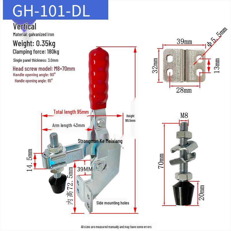 Quick-Release Horizontal Welding Pliers Clamp 301/201/101