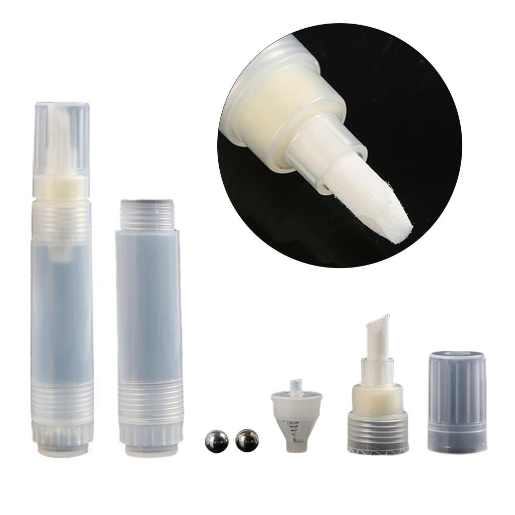 2x 8 мм наклонная головка пустая заполняемая ручка для краски заполняемые акриловые маркеры для краски заправляемая ручка для масляной живописи