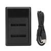 Camera Battery Charger 2 Slots Type C Port LCD Display Multiple Security Prevention Camera Battery