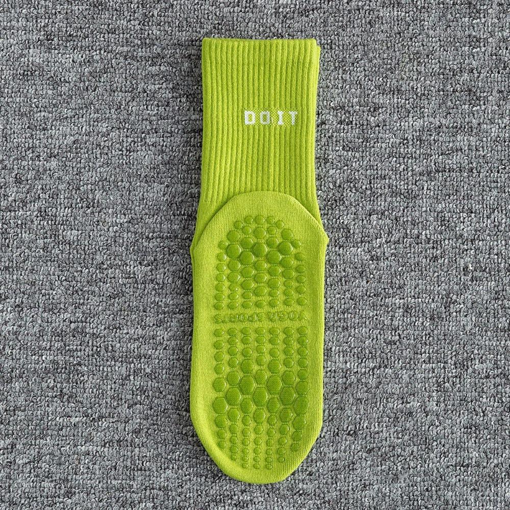 2 пары хлопковых спортивных носков однотонные полосатые носки для пилатеса новые носки до середины икры для йоги