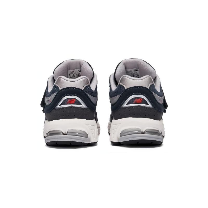 New Balance 2002R Детские Черно-Серо-Синие Низкие Беговые Кроссовки PV2002SF