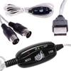 Line for Keyboard PC USB In Out MIDI To USB Cable Drum Adapter USB IN-OUT Converter MIDI Cable