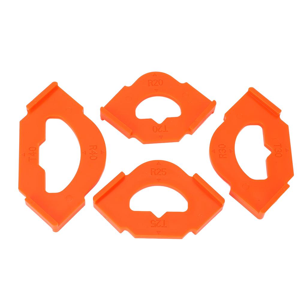 4 шт. Шаблоны для фрезерования углов Набор шаблонов для закругленного косого угла радиуса для деревообработки R20T20 R25T25