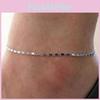 Elegant Women Simple Gold Plated Chain Anklet For Beach And Barefoot Sandal Styling