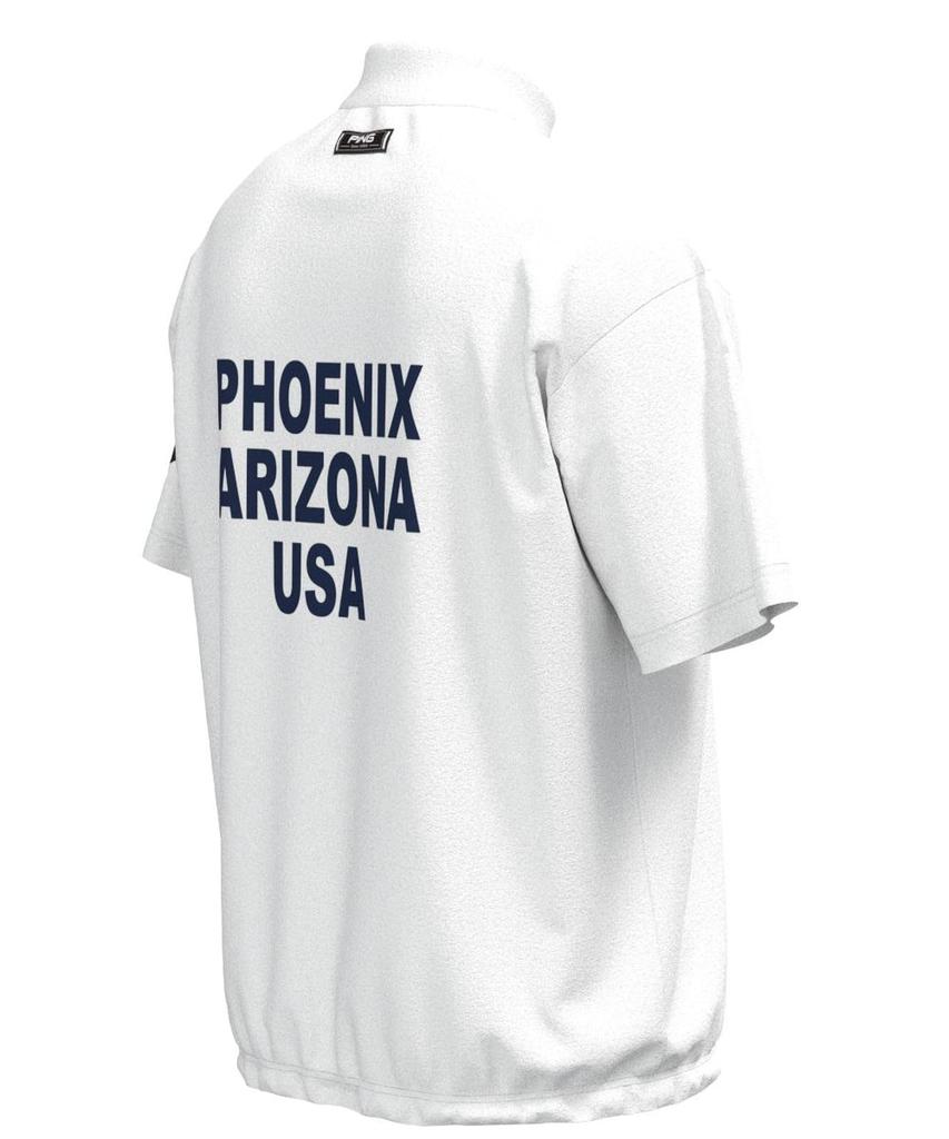 Ping Apparel Men's Short Sleeve High Neck Shirt (PHOENIX Logo Stretch) / Golf Undershirt / 621-3268801 030_White M
